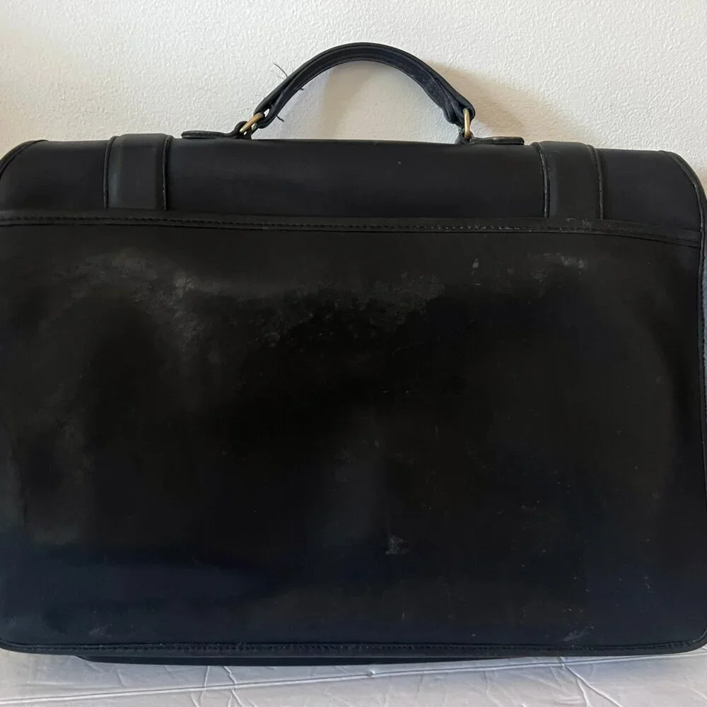 COACH VINTAGE LAPTOP COMPUTER ESSEX BRIEFCASE GLOVE TANNED LEATHER